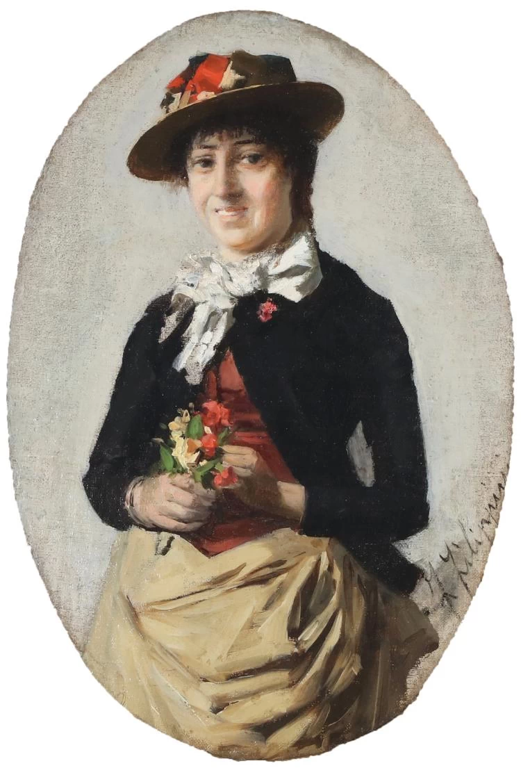 108-Francesco Filippini-Ritratto di donna  